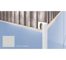 Профиль для плитки CEZAR внешний 10мм светло-серый Cezar
