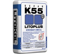 LitoPLUS K55 клеевая смесь белая 25kg Litokol