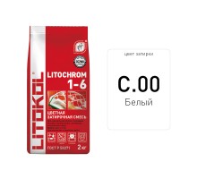 Litochrom 1-6 C.00 белая 2kg,Al.bag Litokol