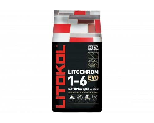 LITOCHROM 1-6 EVO LE.245 Горький шоколад 2kg,Al.bag Litokol