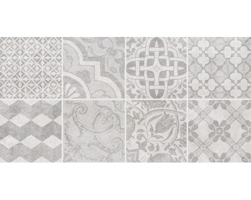 Bastion Декор с пропилами мозаика серый 08-03-06-453 20х40 Laparet